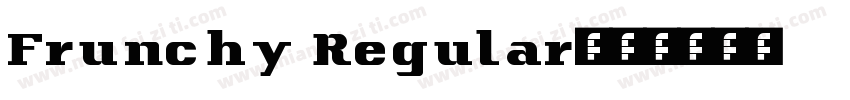 Frunchy Regular字体转换